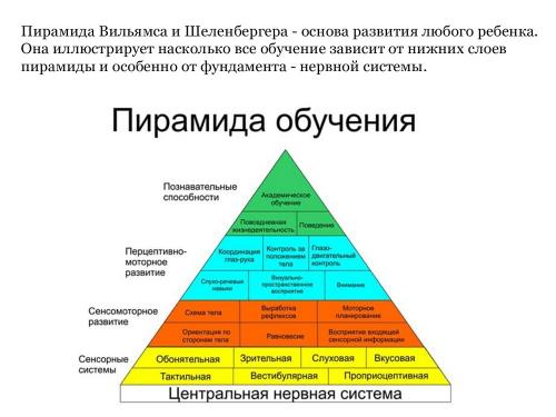 Пирамида моторного развития ребенка